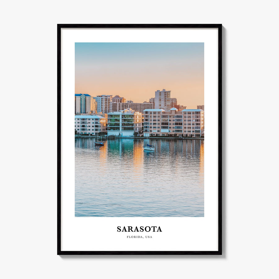 Sarasota Classic Poster, framed poster mockup