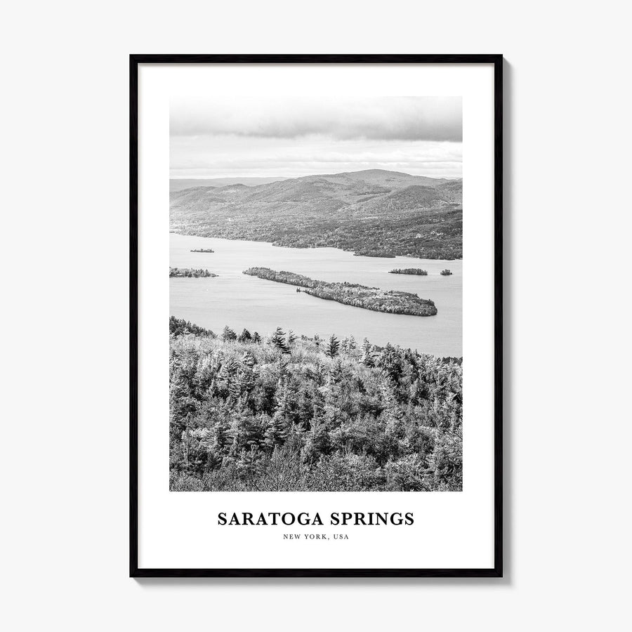 Saratoga Springs Classic Poster, framed poster mockup