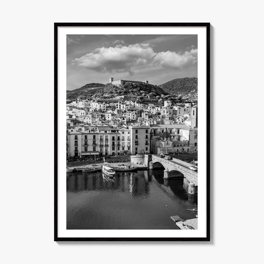 Sardinia Photo Poster, framed poster mockup, white border