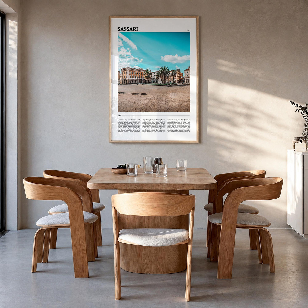 Sassari Travel Poster