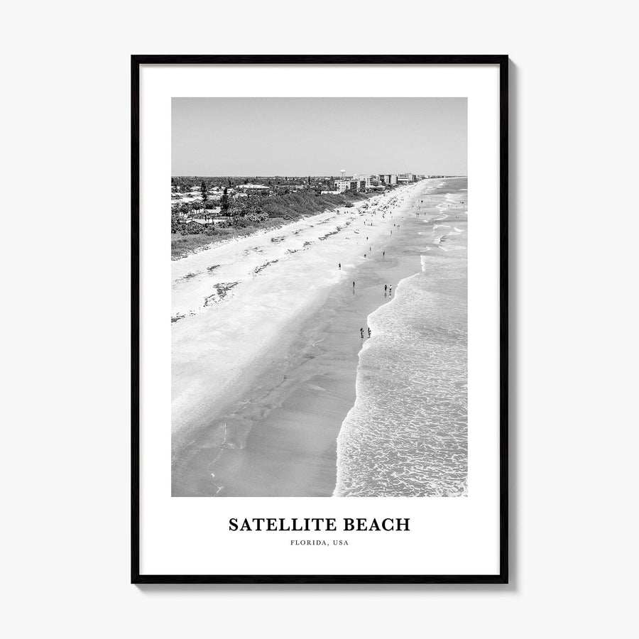 Satellite Beach Classic Poster, framed poster mockup