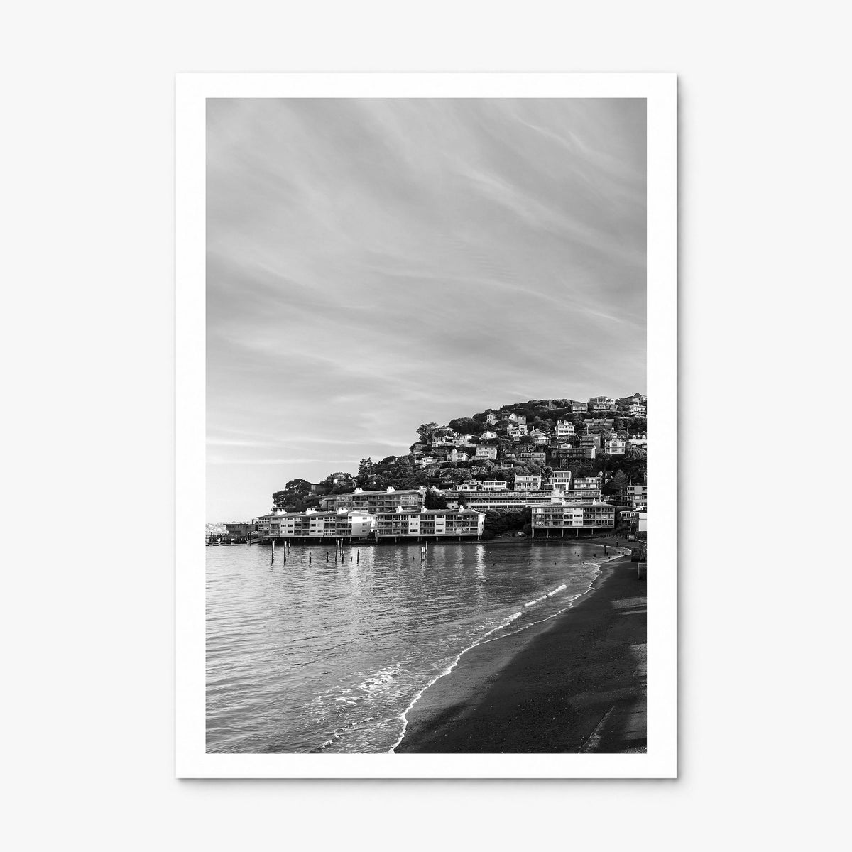 Sausalito Photo Poster, print only (unframed), white border