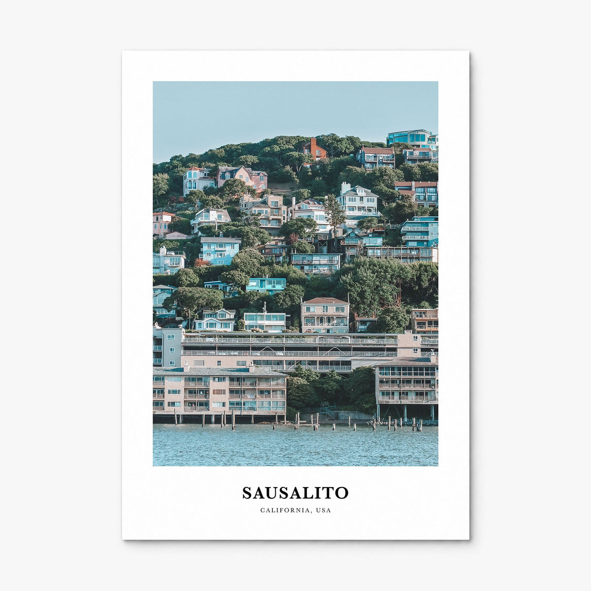 Sausalito Classic Poster, print only (unframed)