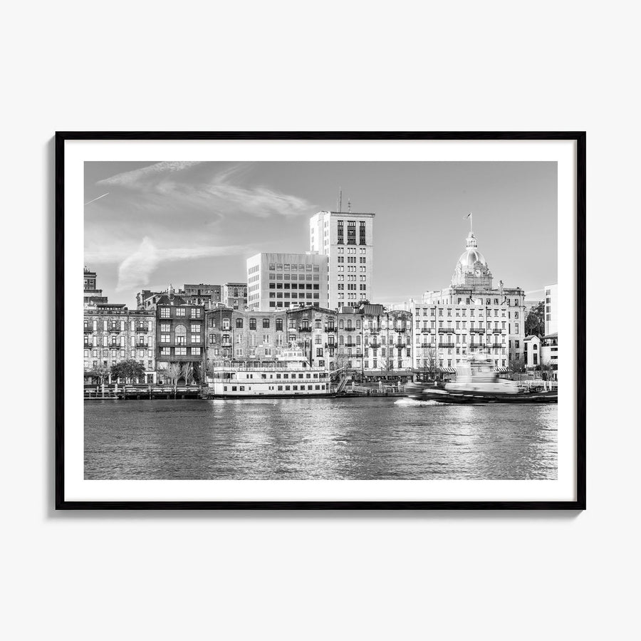 Savannah Photo Poster, framed poster mockup, white border