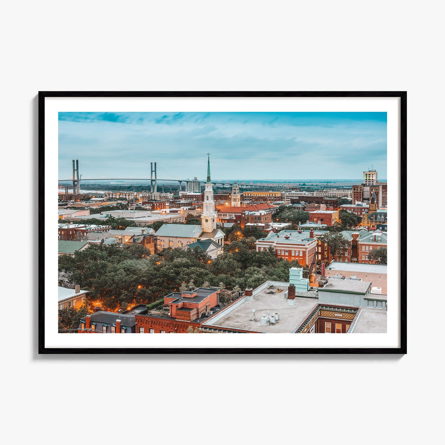 Savannah Photo Poster, framed poster mockup, white border