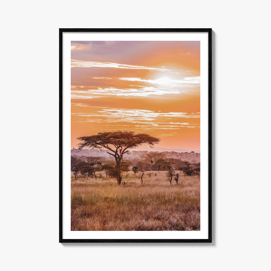 Savannah no. 2 colorful photo poster of Georgia, USA – vertical wall art, unframed print shown in interior mockup