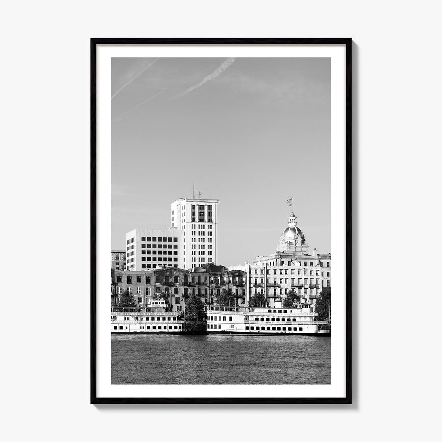 Savannah Photo No 1 Poster, framed poster mockup, white border