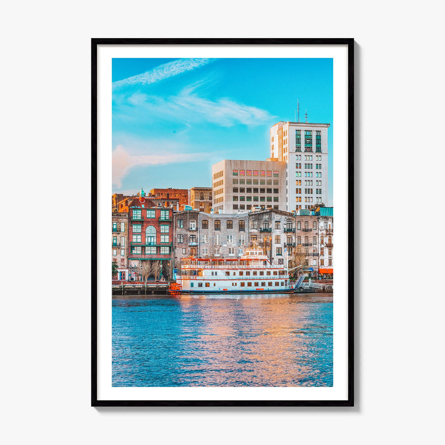 Savannah Photo No 1 Poster, framed poster mockup, white border