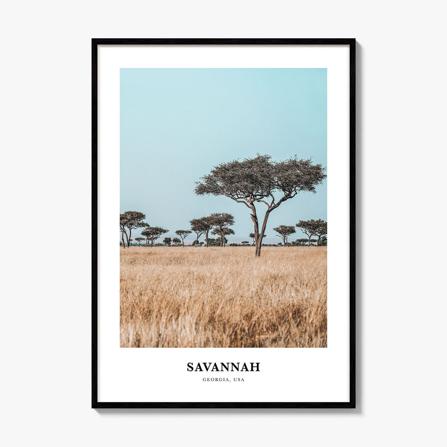 Savannah Classic Poster, framed poster mockup
