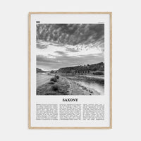 Saxony Poster Natural Wood / 8x12 in Nbourhood Travel B&W Poster