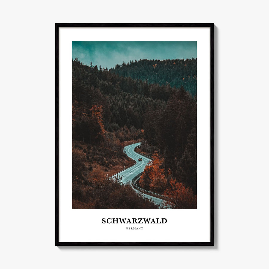 Schwarzwald Classic Poster, framed poster mockup