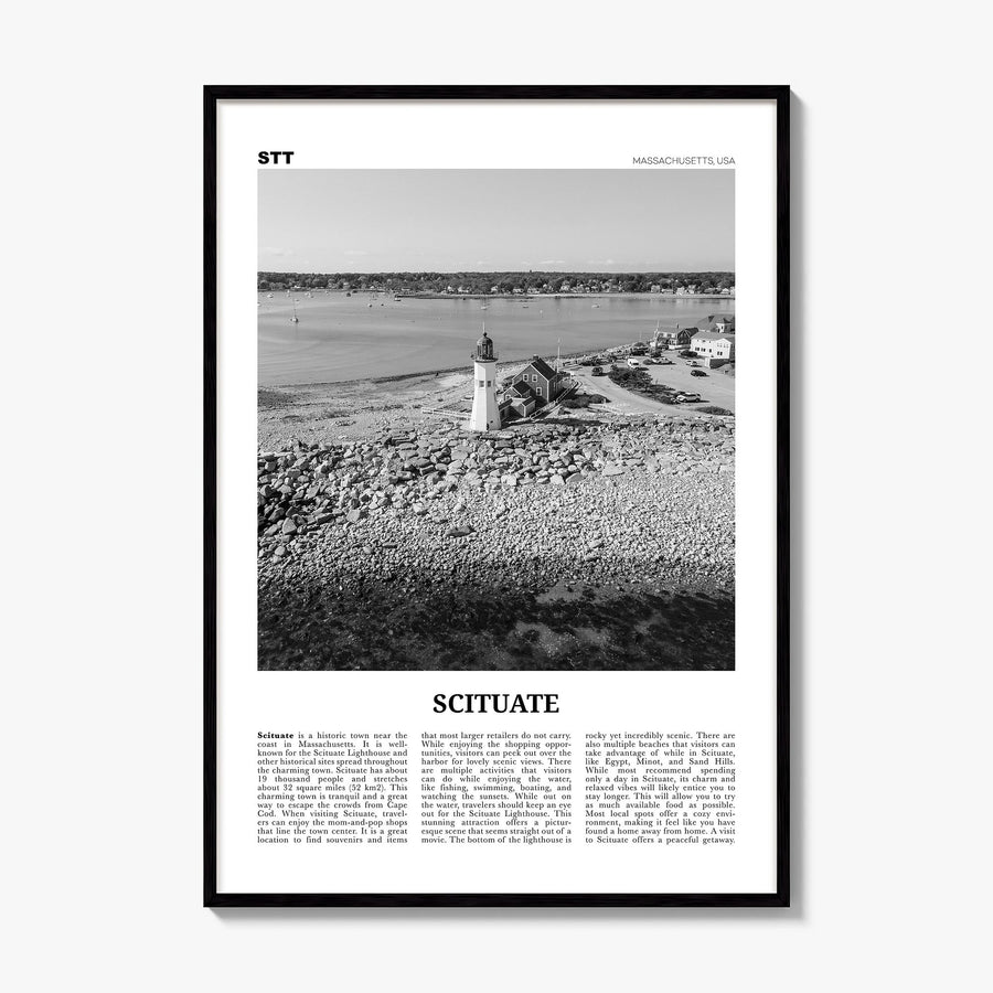 Scituate Newspaper Poster, framed poster mockup