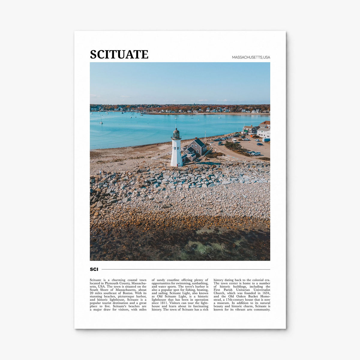 Scituate Travel Poster, print only (unframed)