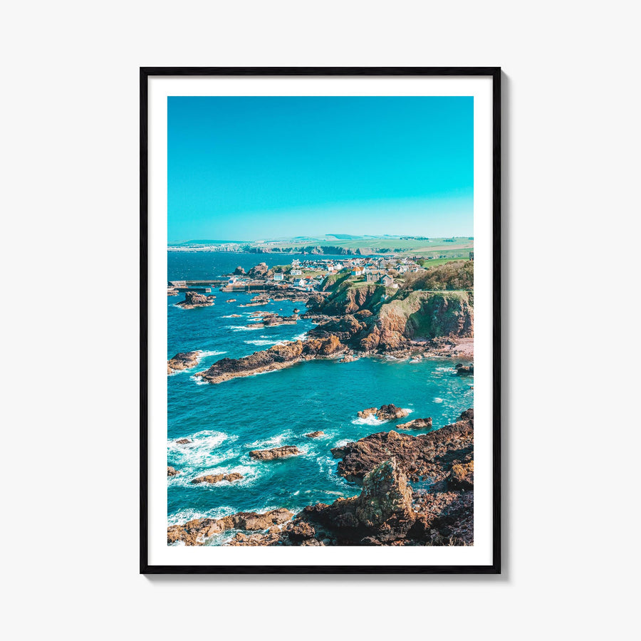 Scotland colorful photo poster of United Kingdom – vertical wall art, unframed print shown in interior mockup