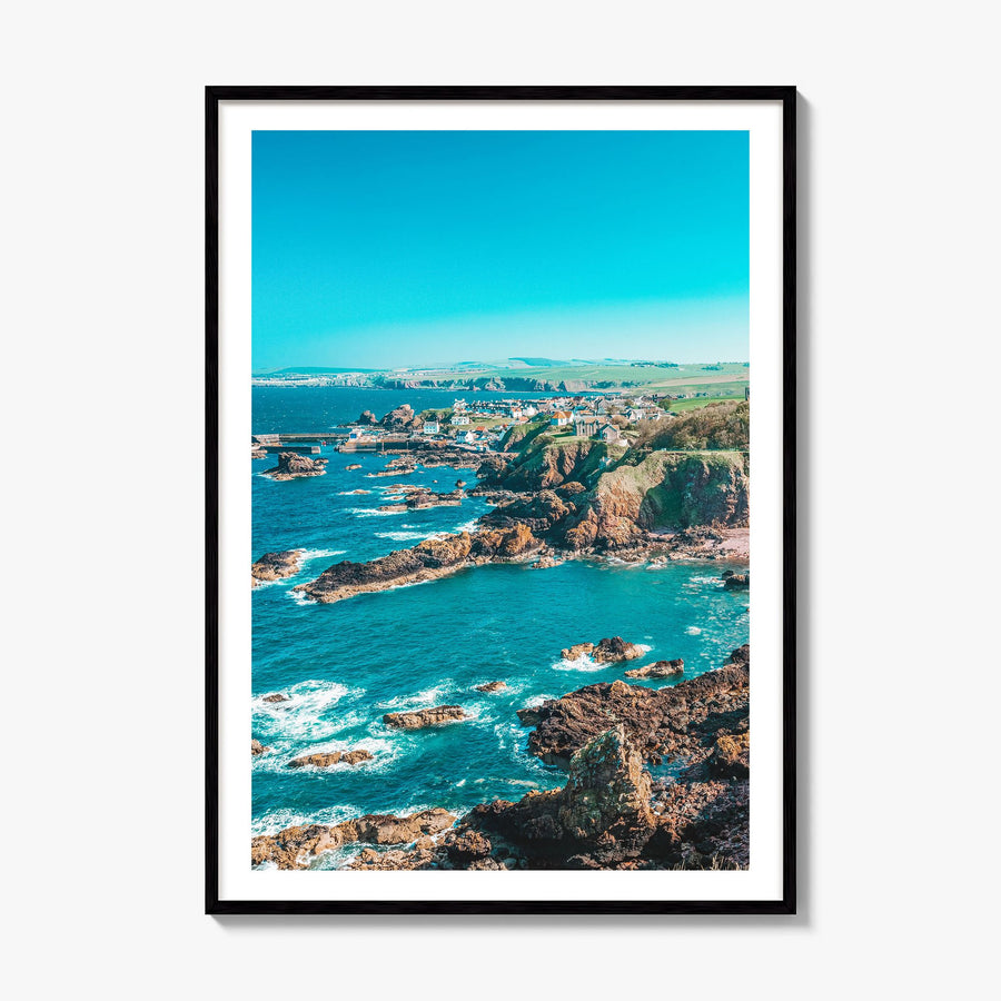 Scotland Photo Poster, framed poster mockup, white border