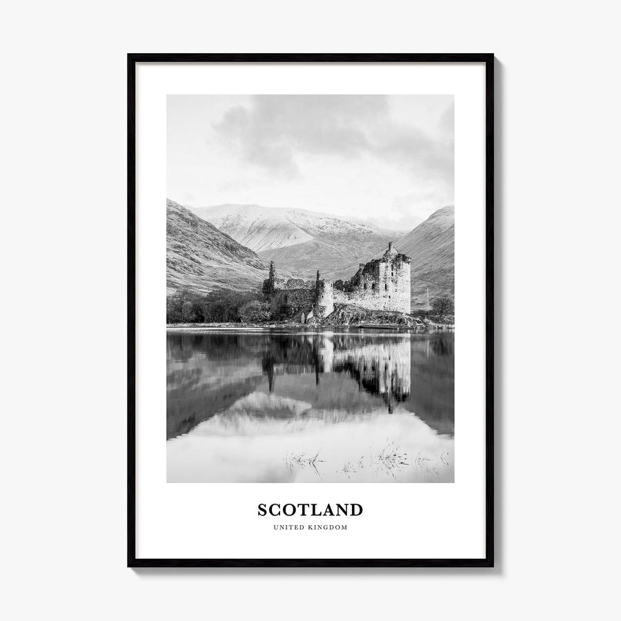 Scotland Classic Poster, framed poster mockup