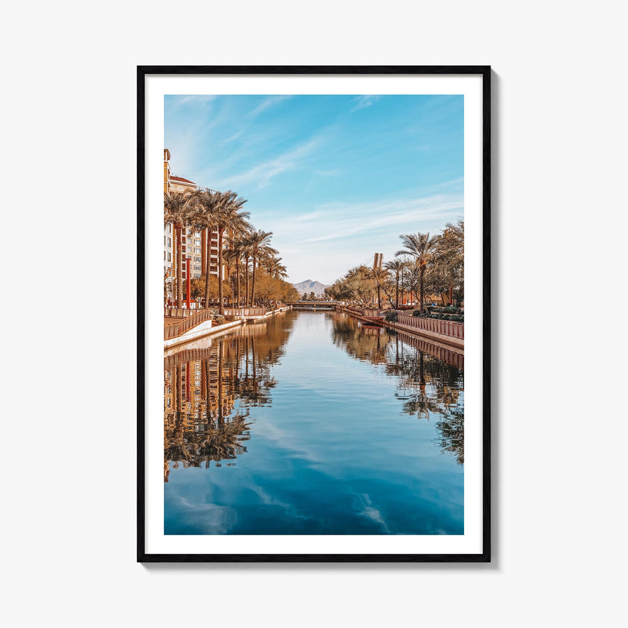 Scottsdale no. 1 colorful photo poster of Arizona, USA – vertical wall art, unframed print shown in interior mockup