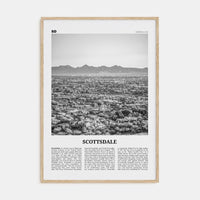 Scottsdale No 2 Poster Natural Wood / 8x12 in Nbourhood Travel B&W Poster