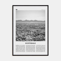 Scottsdale No 2 Poster Black Wood / 8x12 in Nbourhood Travel B&W Poster