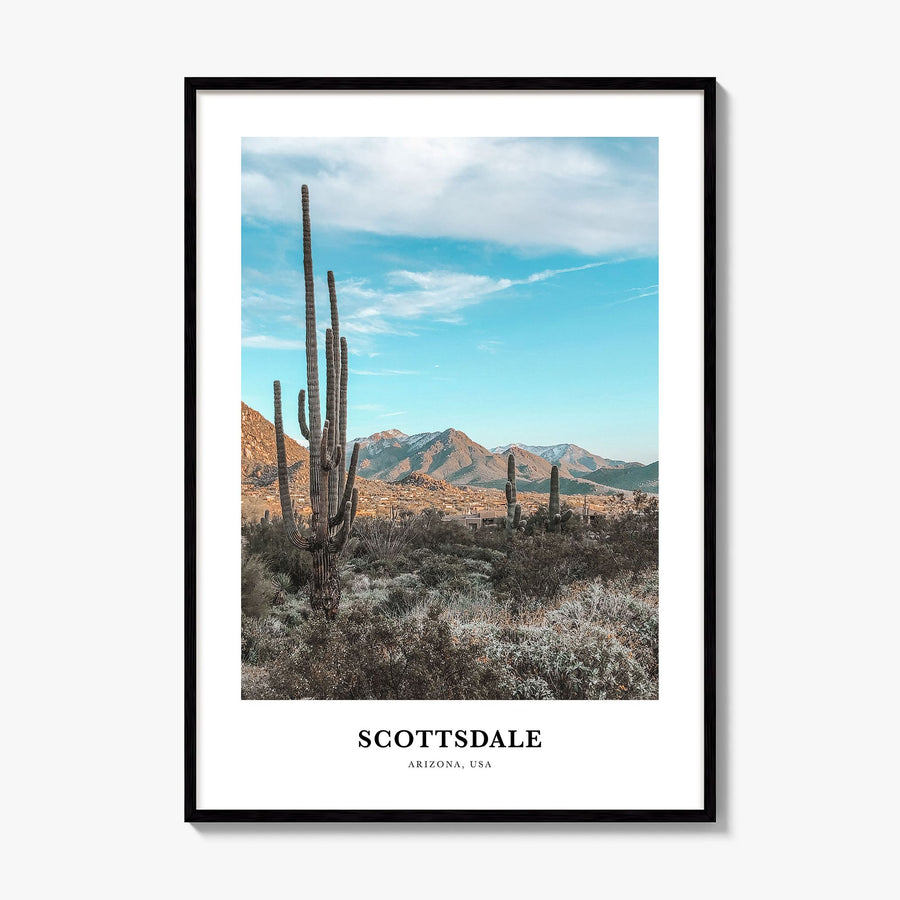 Scottsdale Classic Poster, framed poster mockup
