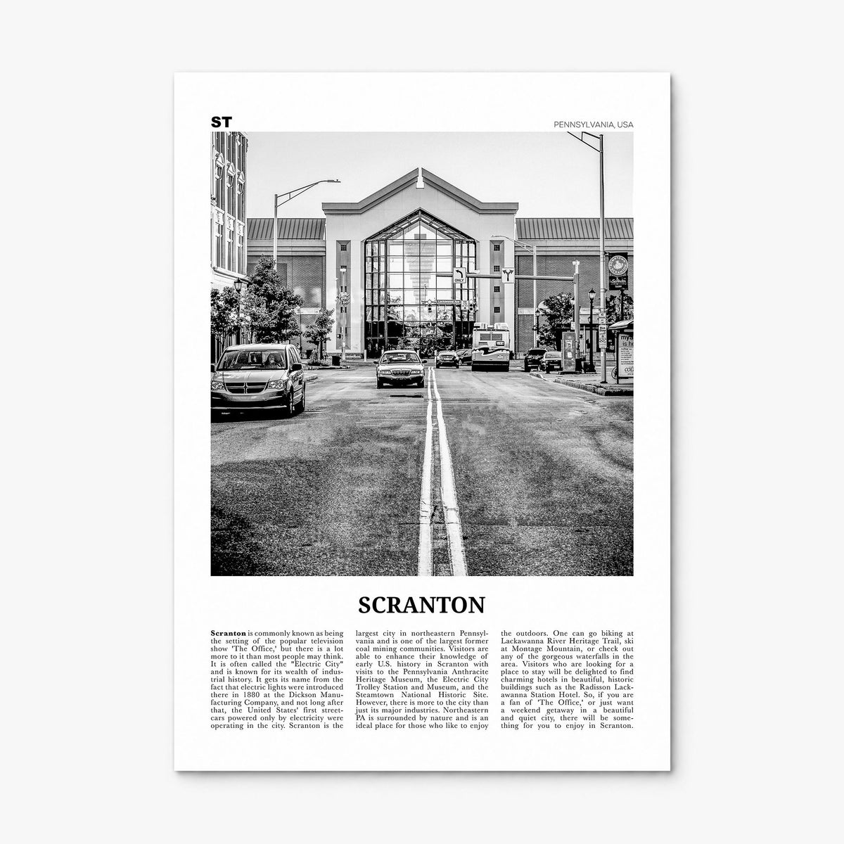 Scranton Newspaper No 2 Poster, print only (unframed)