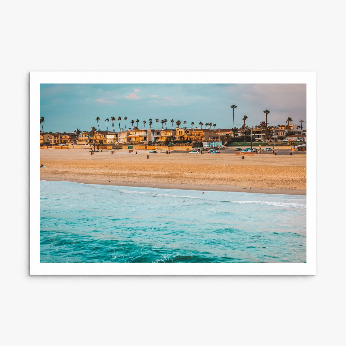 Seal Beach Photo Poster, print only (unframed), white border