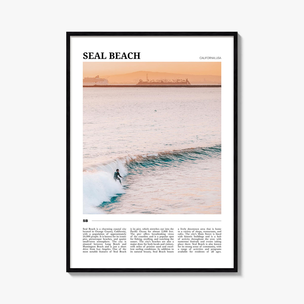 Seal Beach Travel No 1 Poster