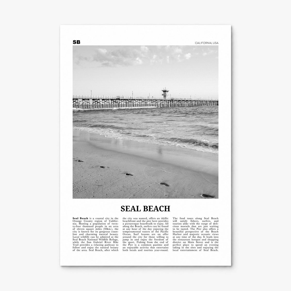 Seal Beach Newspaper No 1 Poster, print only (unframed)