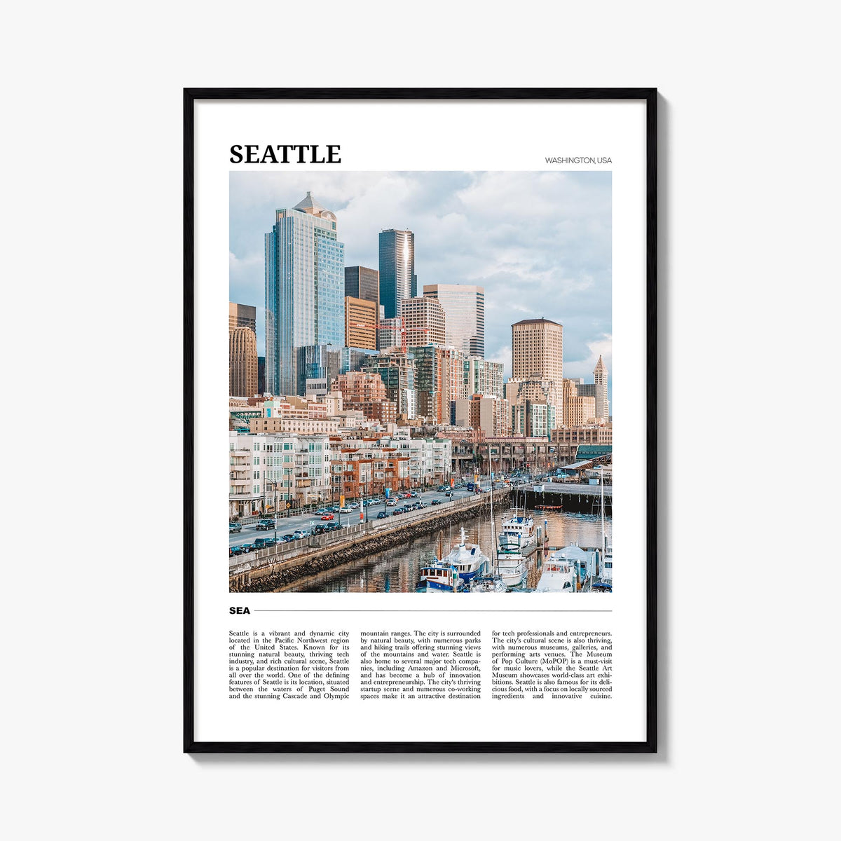 Seattle Travel No 1 Poster