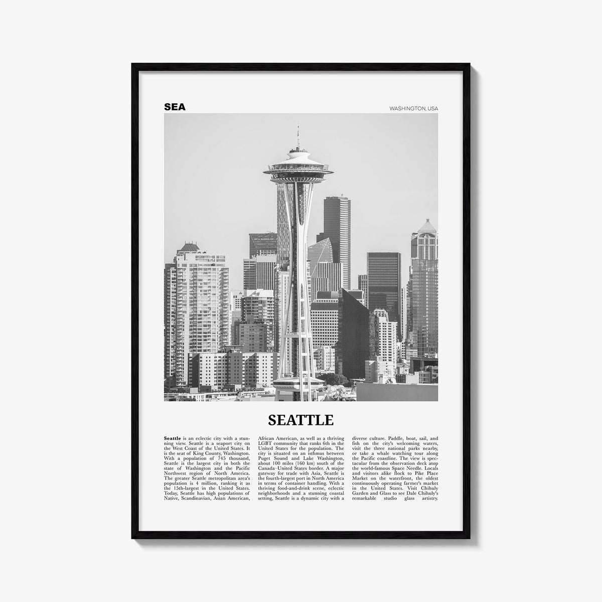 Seattle Newspaper No 2 Poster