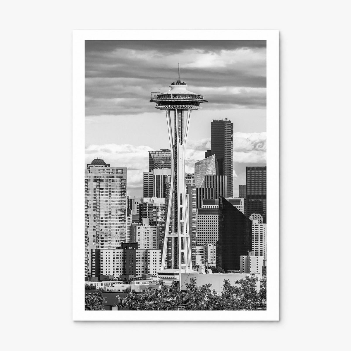 Seattle Photo No 1 Poster, print only (unframed), white border