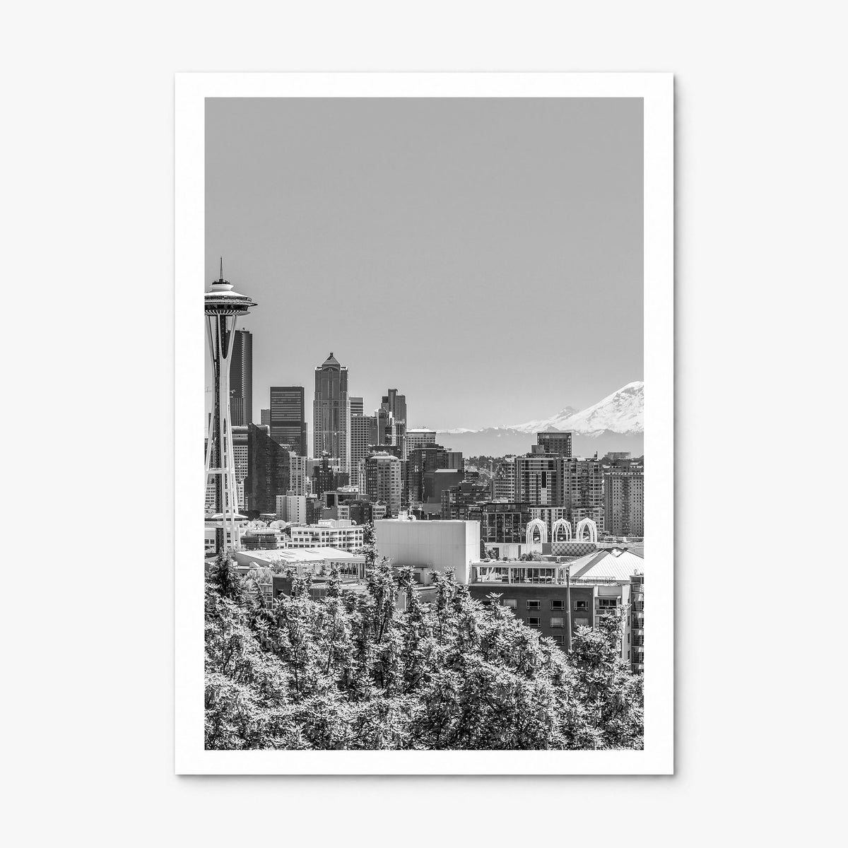 Seattle Photo No 3 Poster, print only (unframed), white border