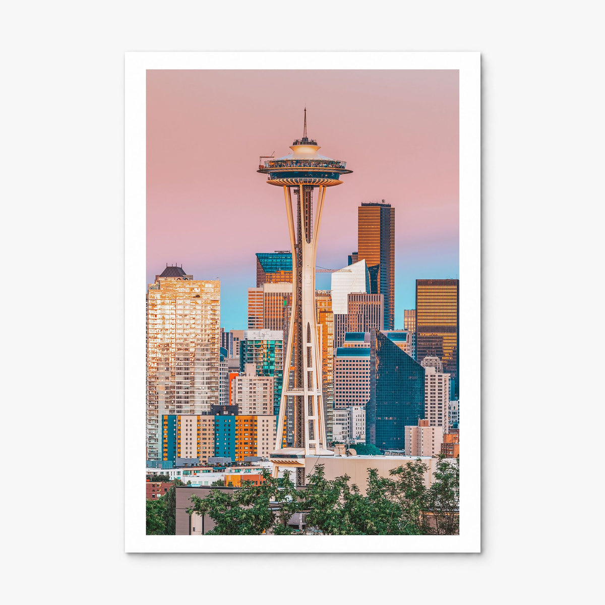 Seattle Photo No 1 Poster, print only (unframed), white border