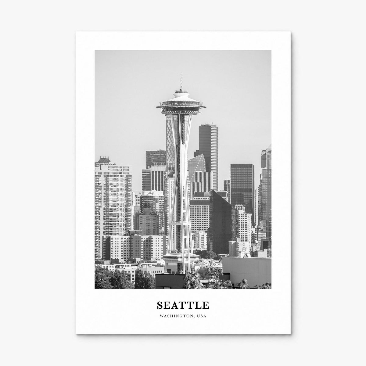 Seattle Classic No 1 Poster, print only (unframed)