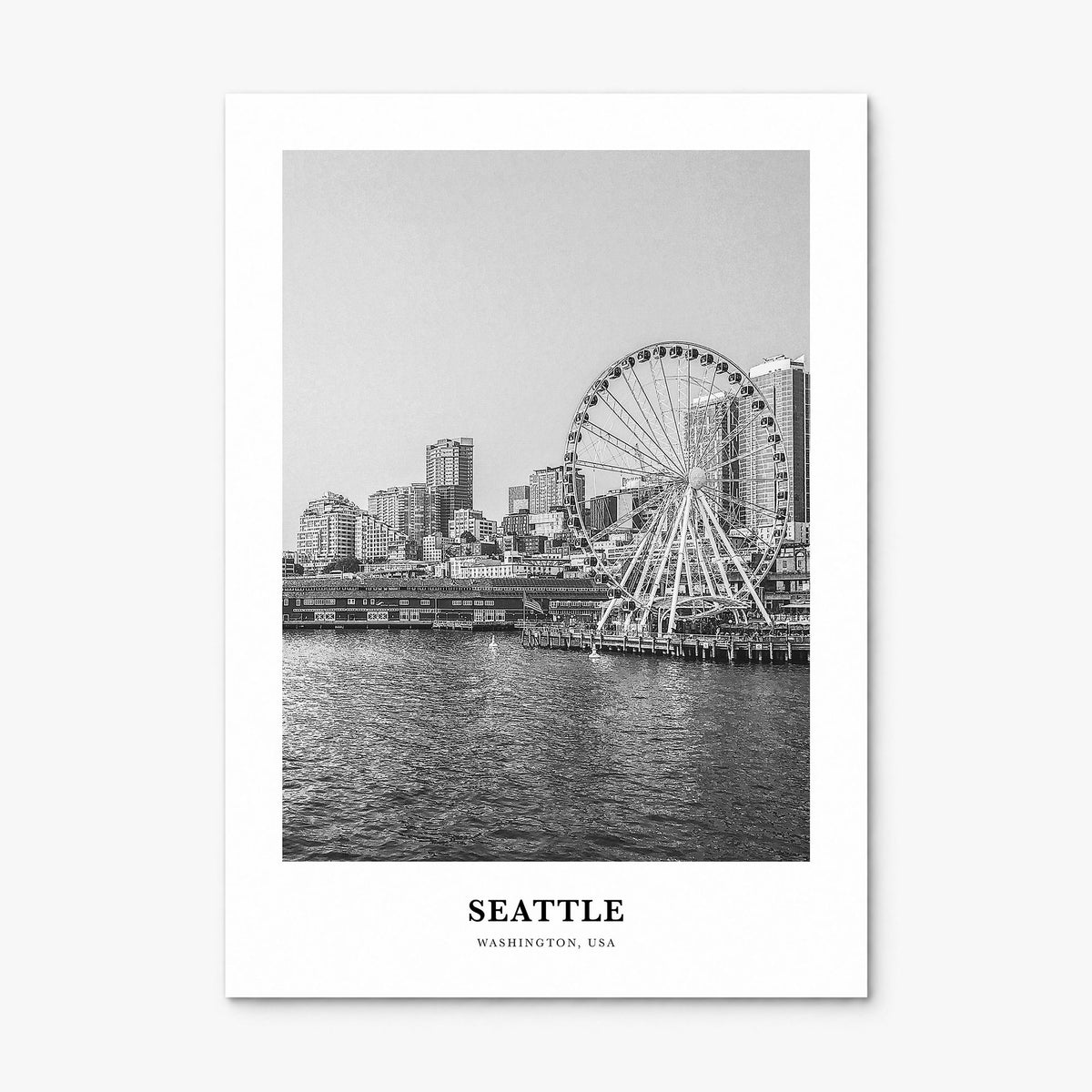 Seattle Classic No 3 Poster, print only (unframed)