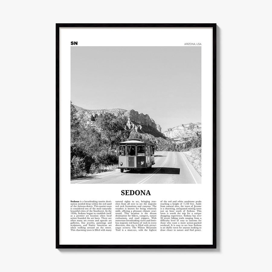 Sedona Newspaper Poster, framed poster mockup