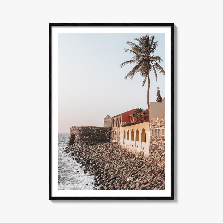 Senegal colorful photo poster of Africa – vertical wall art, unframed print shown in interior mockup