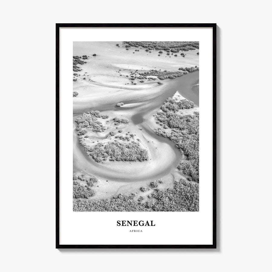 Senegal Classic Poster, framed poster mockup