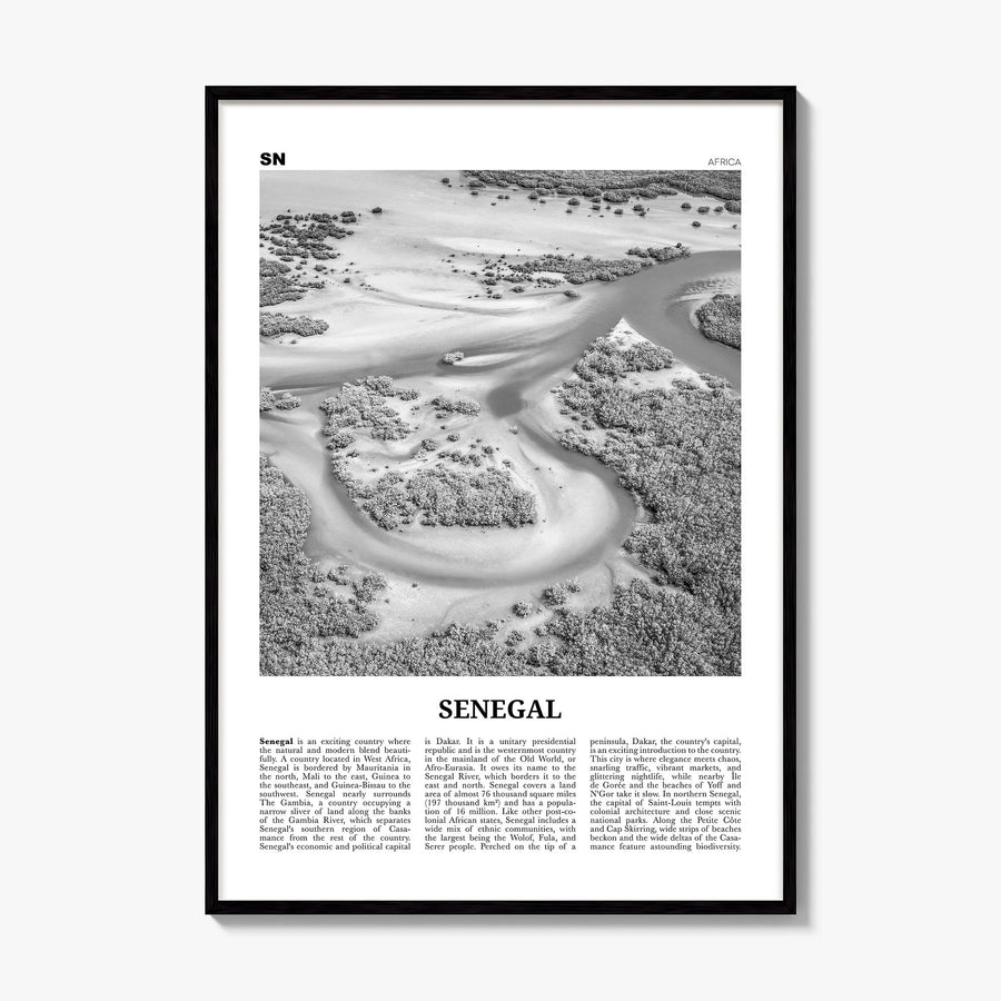 Senegal Newspaper Poster, framed poster mockup