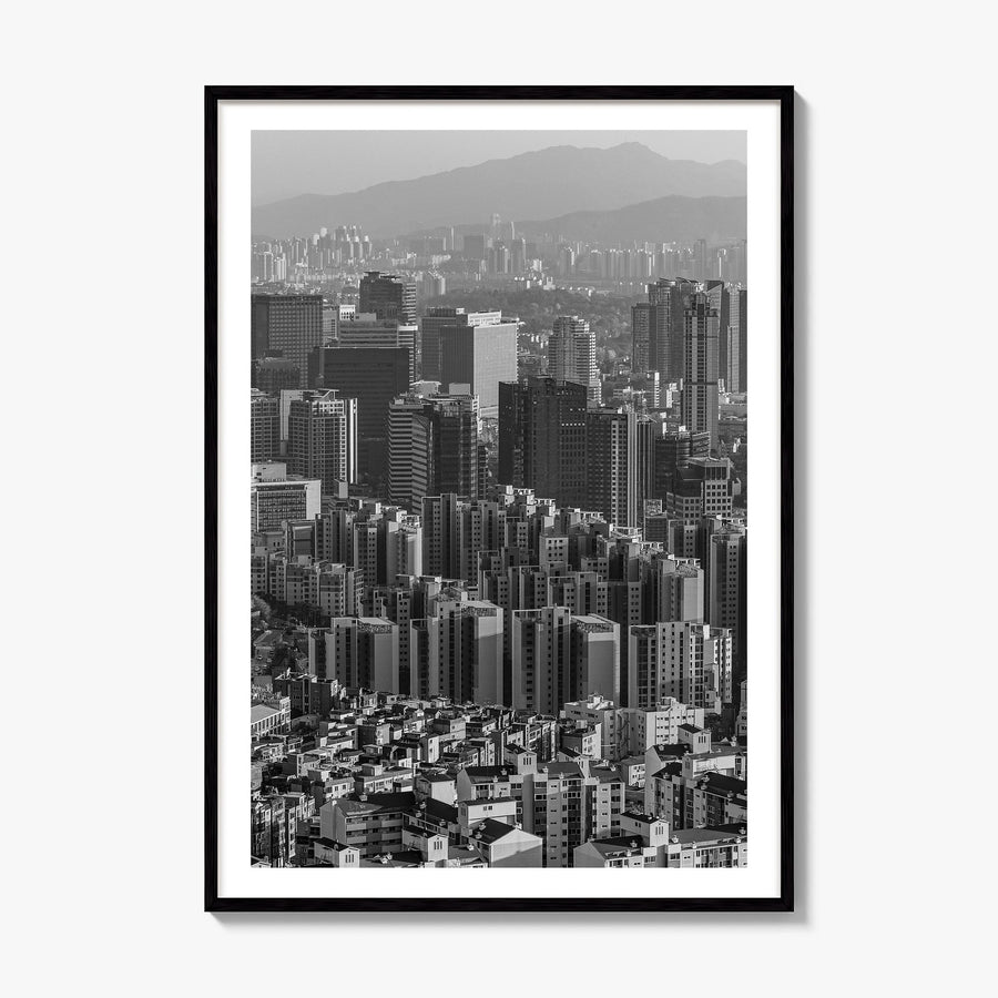 Seoul Photo No 1 Poster, framed poster mockup, white border
