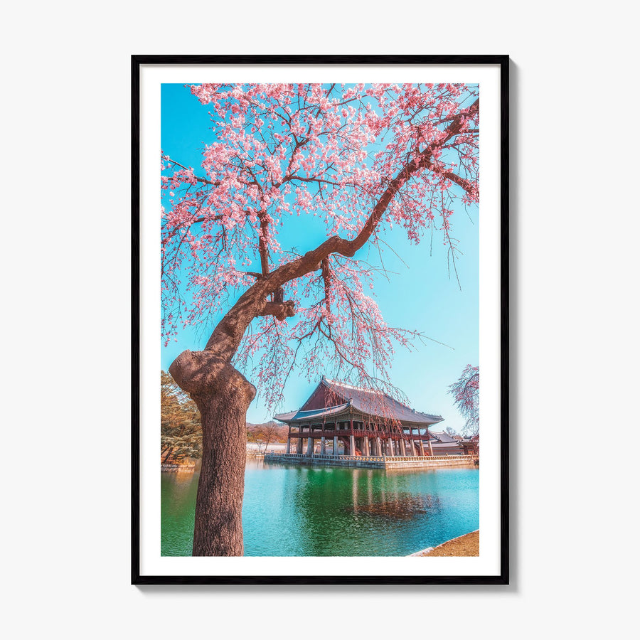 Seoul Photo No 3 Poster, framed poster mockup, white border