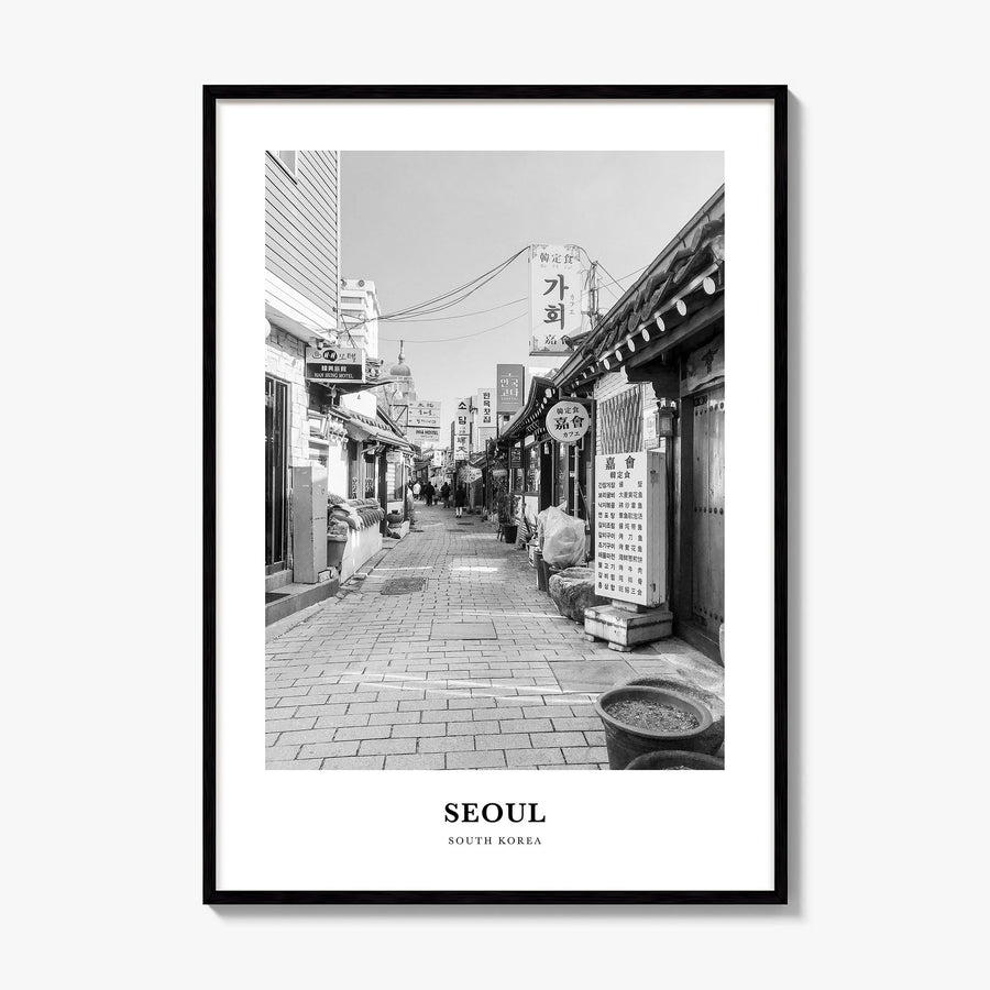Seoul Classic No 2 Poster, framed poster mockup