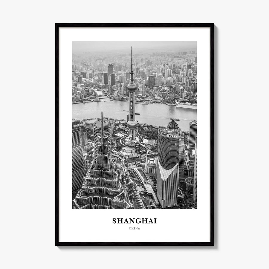 Shanghai Classic No 1 Poster, framed poster mockup