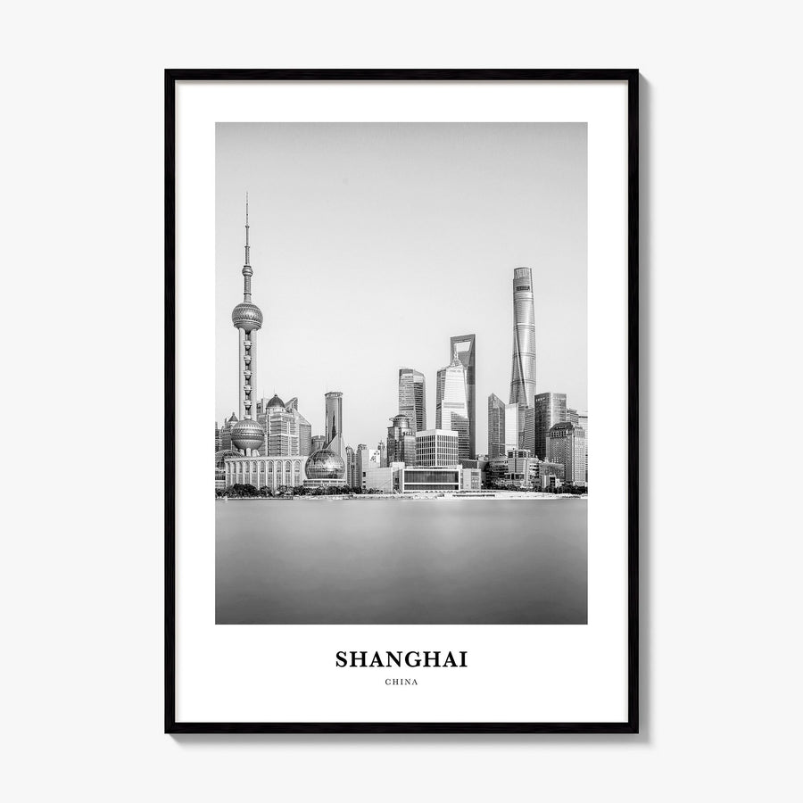 Shanghai Classic No 2 Poster, framed poster mockup