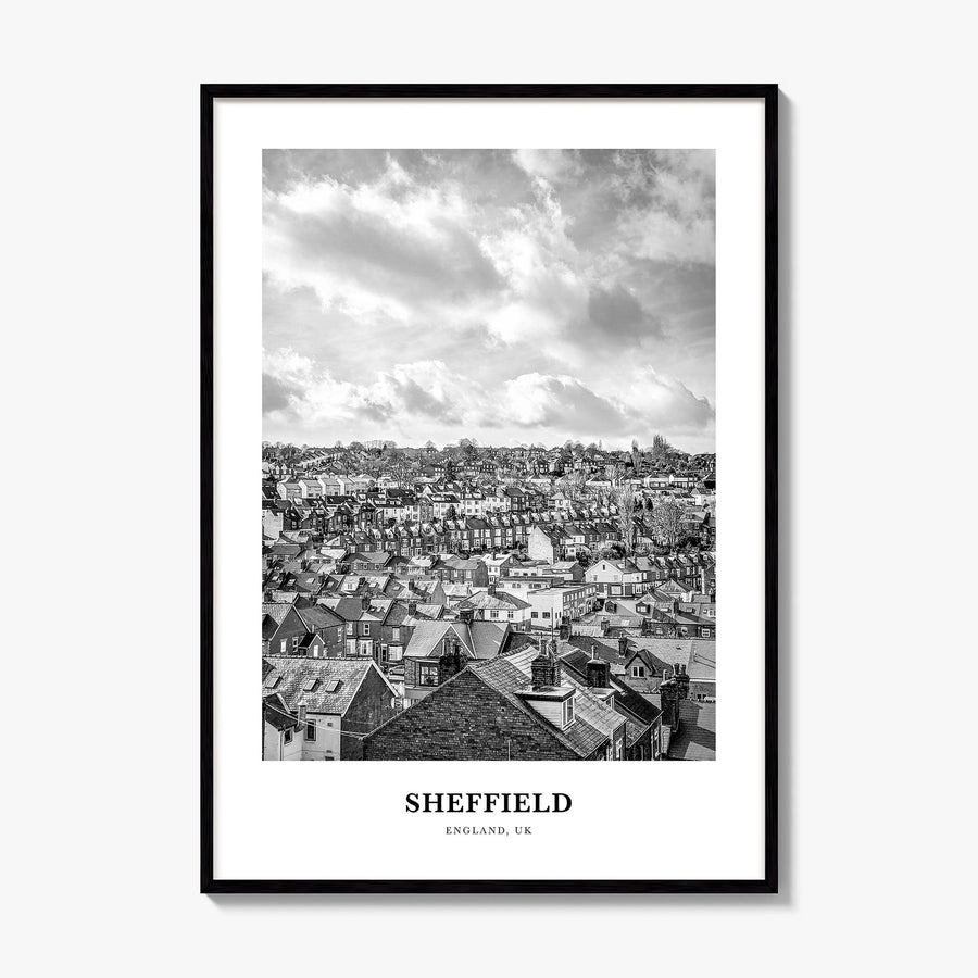 Sheffield Classic Poster, framed poster mockup