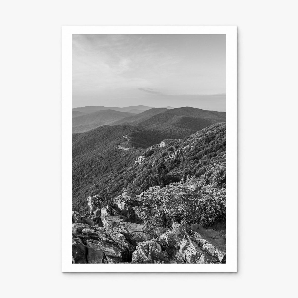 Shenandoah National Park Photo Poster, print only (unframed), white border