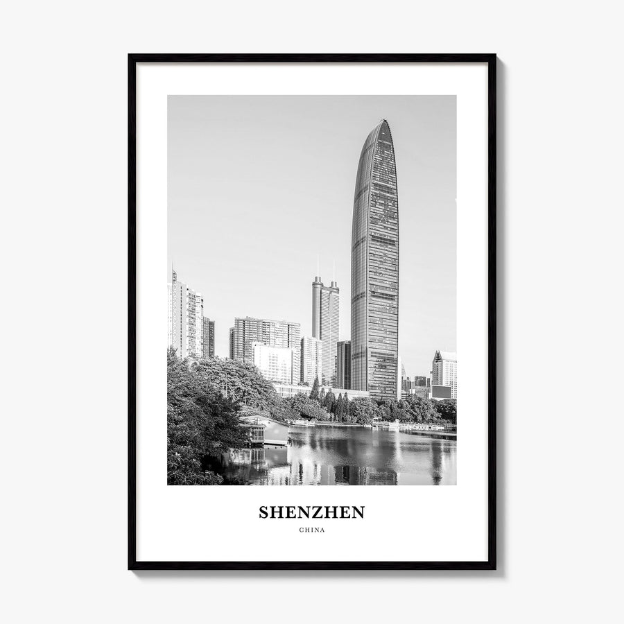 Shenzhen Classic Poster, framed poster mockup
