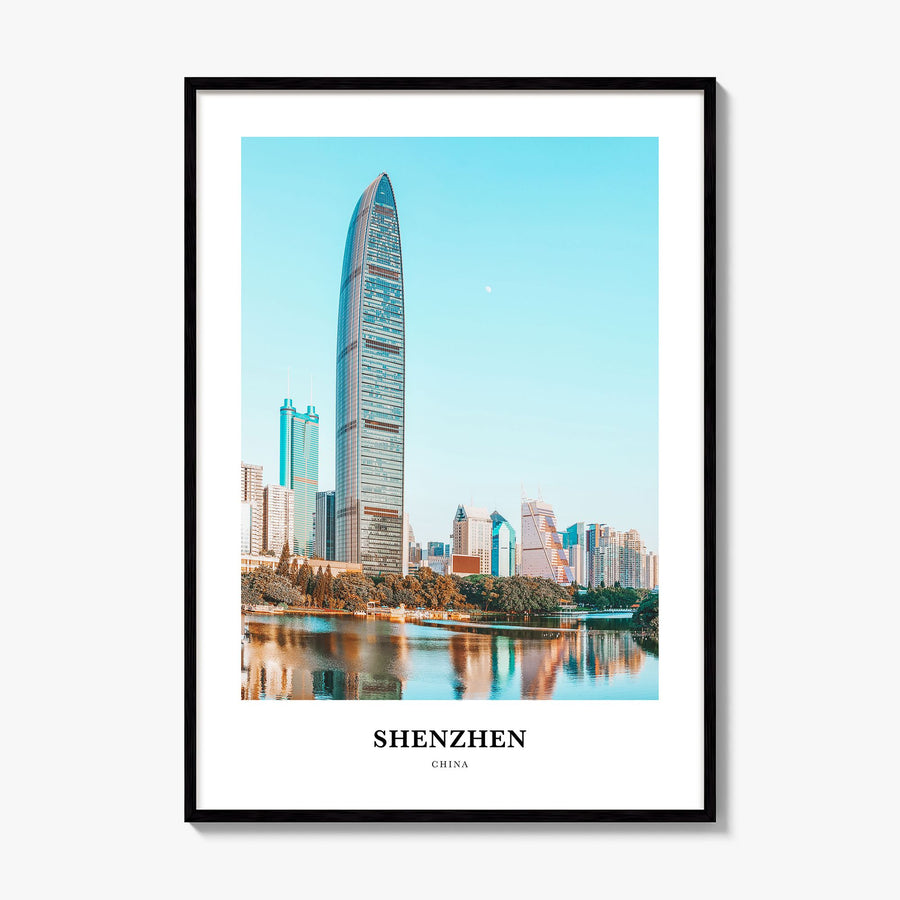 Shenzhen Classic Poster, framed poster mockup