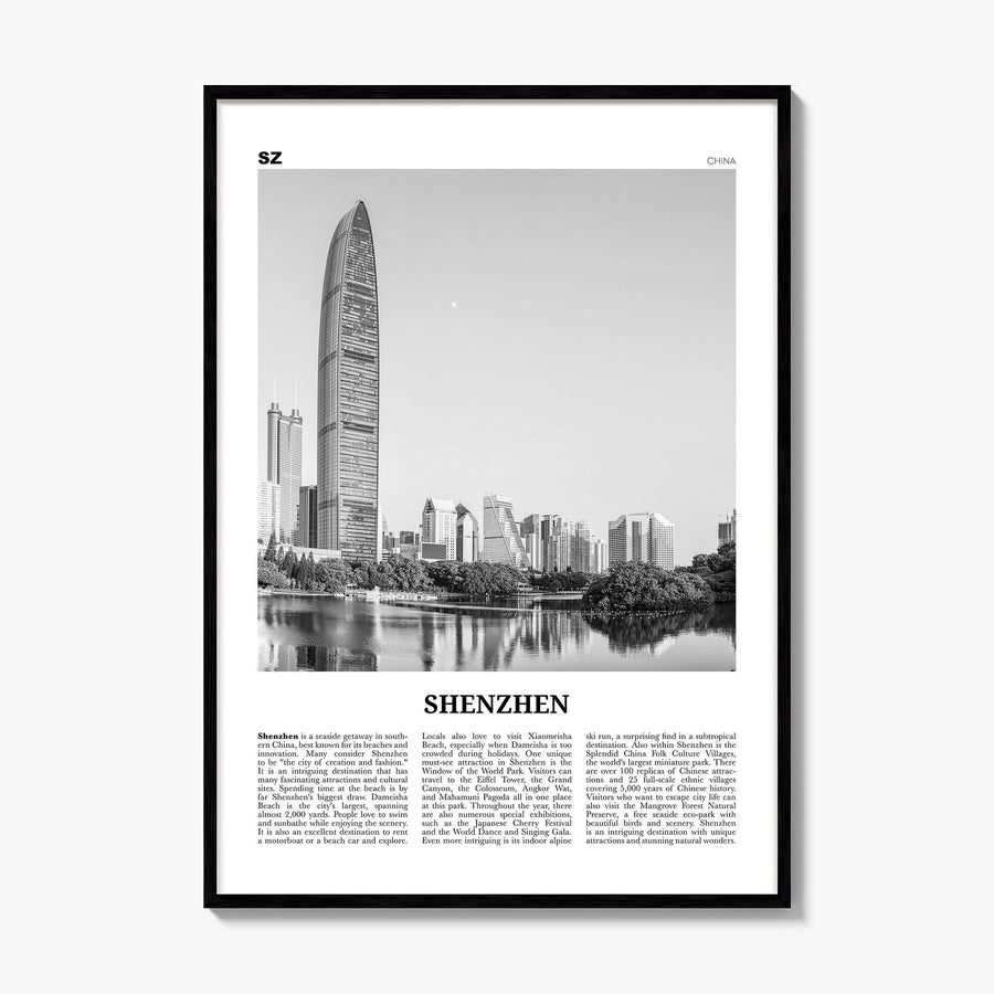 Shenzhen Newspaper Poster, framed poster mockup