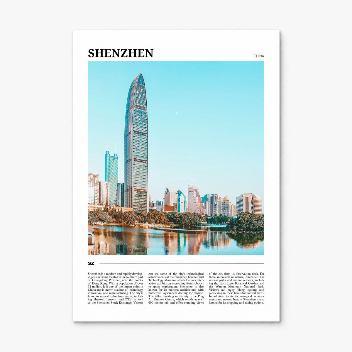 Shenzhen Travel Poster, print only (unframed)